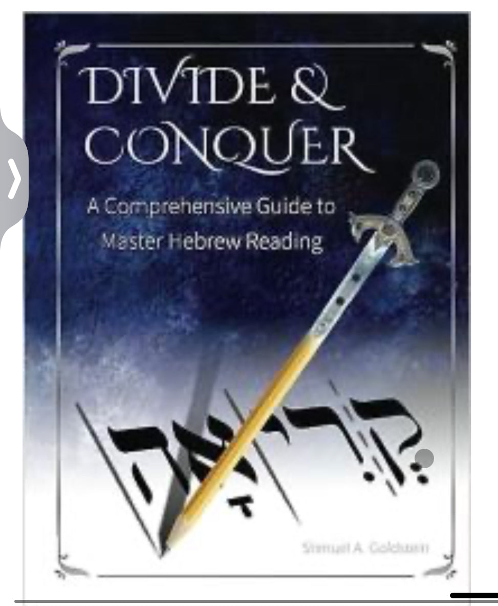 DIVIDE & CONQUER: A Comprehensive Guide to Master Hebrew Reading by Shmuel A Goldstein (Author)