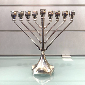 ART - Nickel Rambam Shape Chanukah Menorah